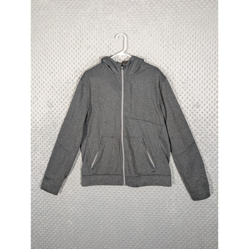 Lululemon City Sweat Zip Hoodie *Thermo Men's Large Heathered Gray Full Zip